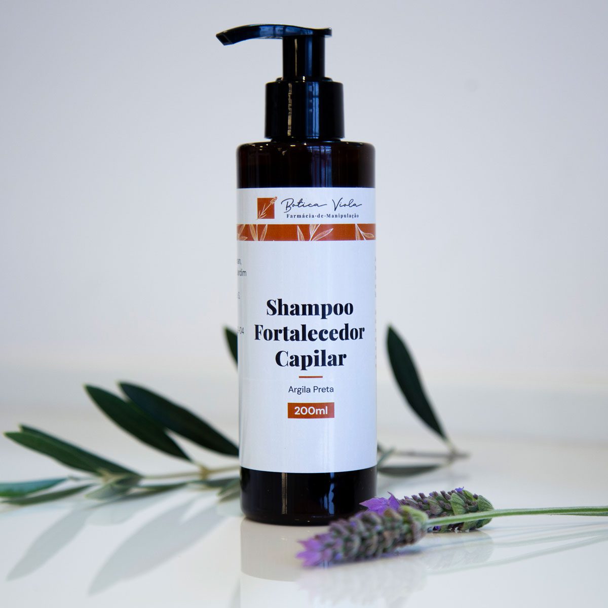 Shampoo Fortalecedor Capilar com Argila Preta